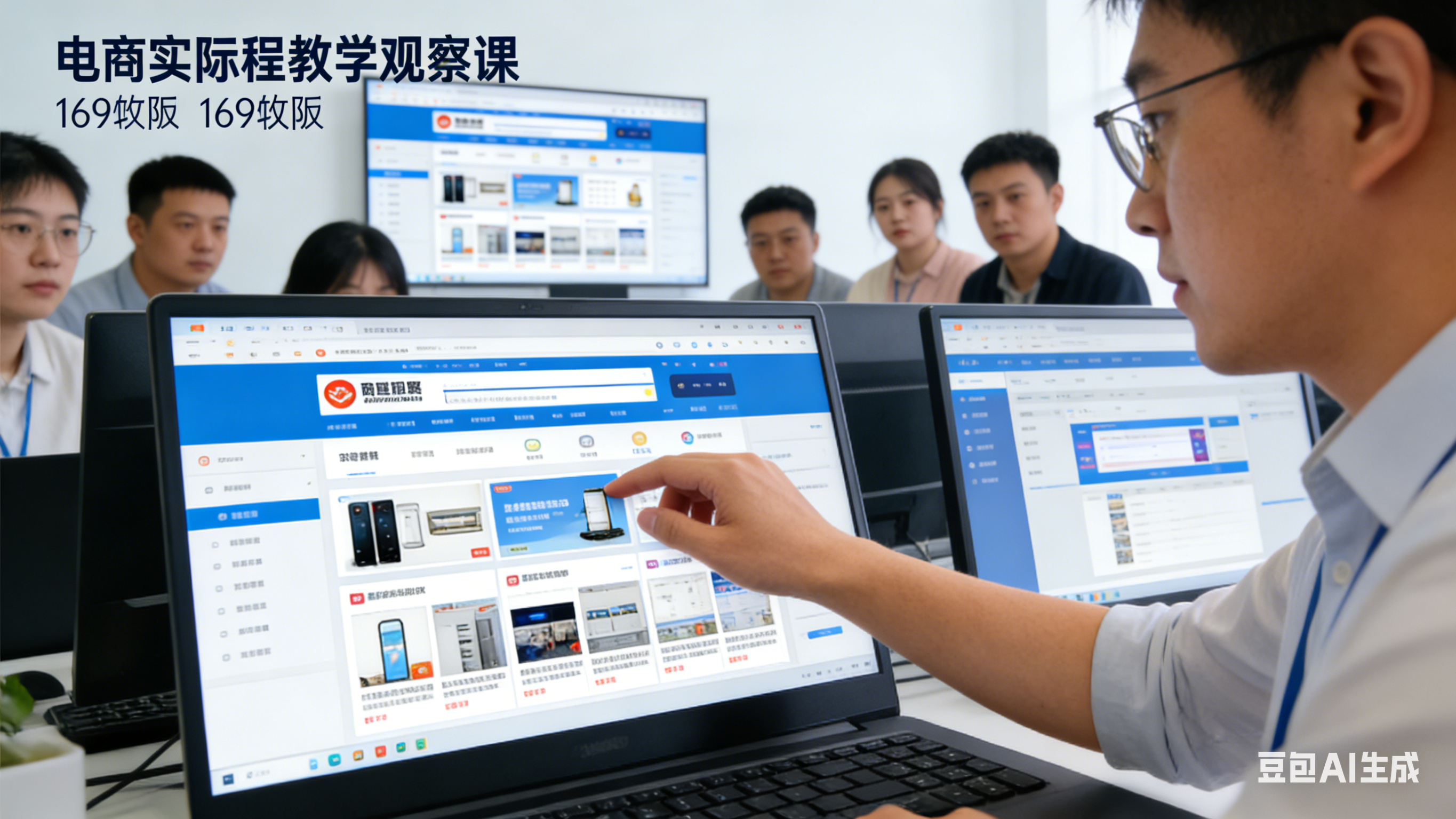 赣州中职电商实操教学观摩课-课堂实景