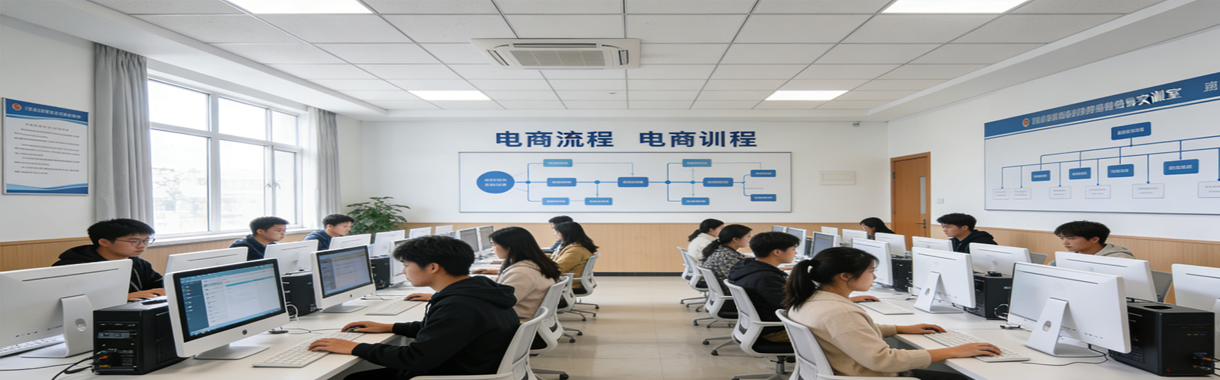 赣州市中职电商技能竞赛指导现场 - 跨校团队备赛