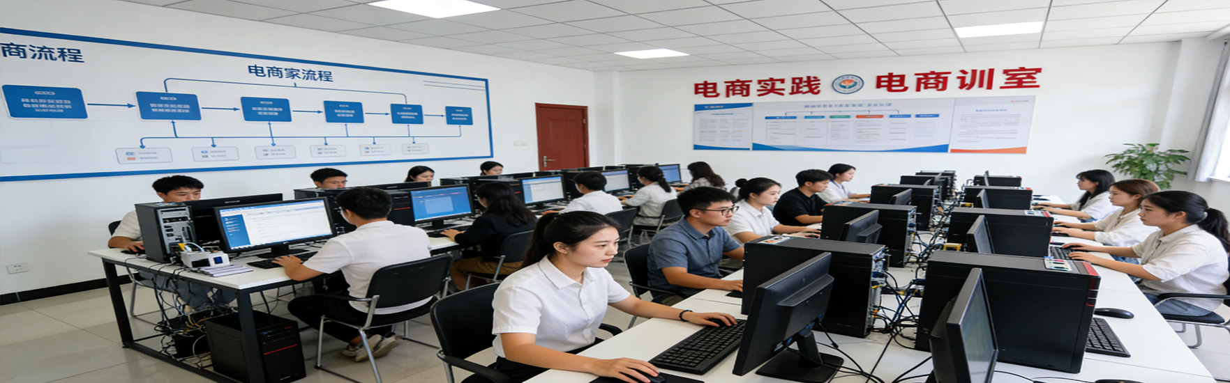 赣州中专电商实操教学示范课堂 - 学生实操演练